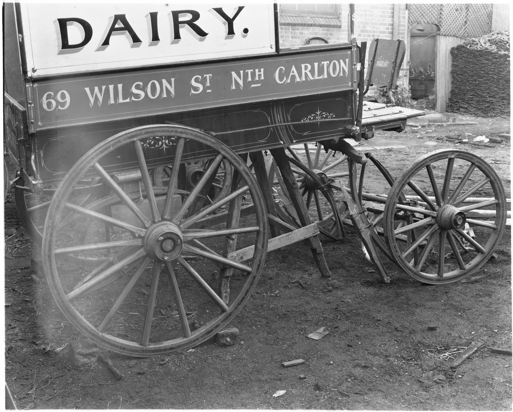 Dairy wagon from 69 Wilson Street, North Carlton