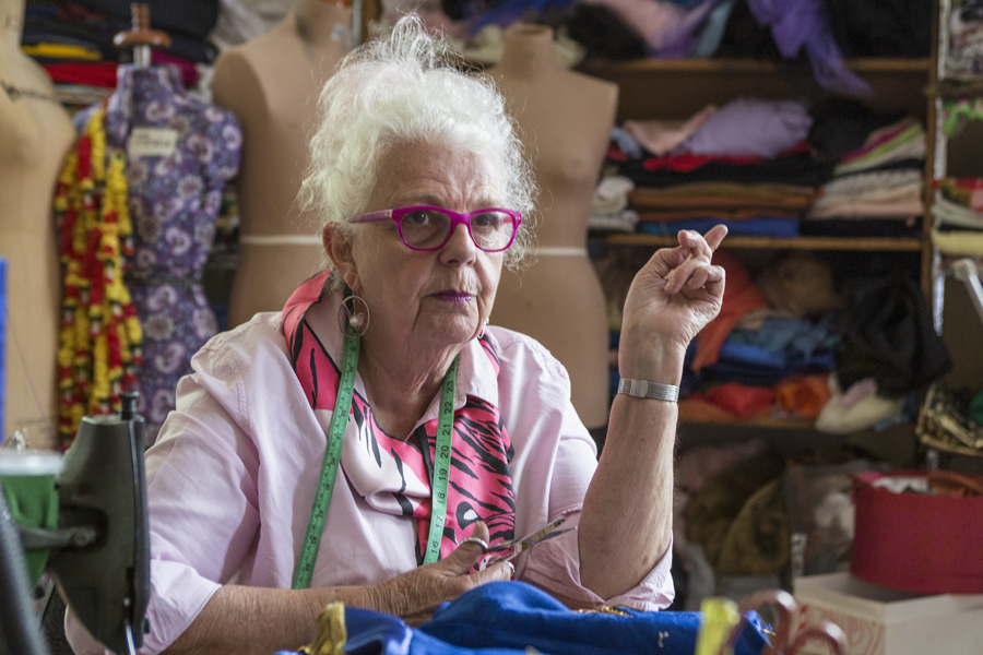 Rose Chong in her Gertrude Street costume shop
