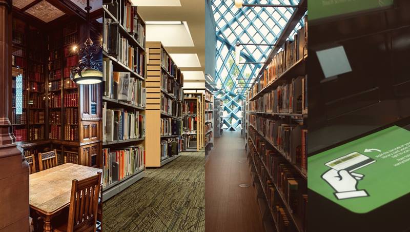 Montage of different library locations