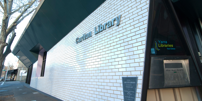 photo of carlton library outside facade